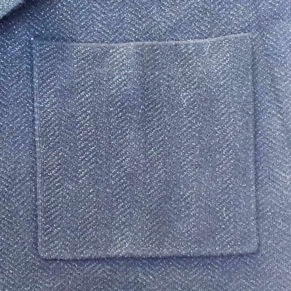 EXPRESS NWT WOMENS BLACK SWEATER  JACKET BLAZER ALL OVER SHIMMER SMALL OVERSIZED - Picture 8 of 8